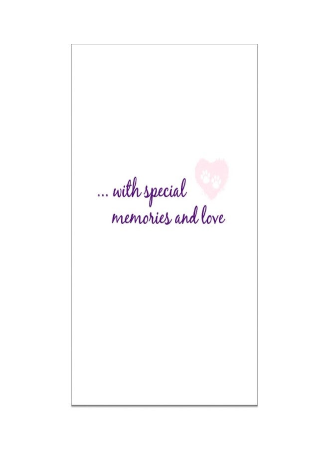 Dog Speak Pet Sympathy Card – May Your Heart Be Healed with Special Memories and Love – Loss of Pet Remembrance Card with Envelope - Image 4