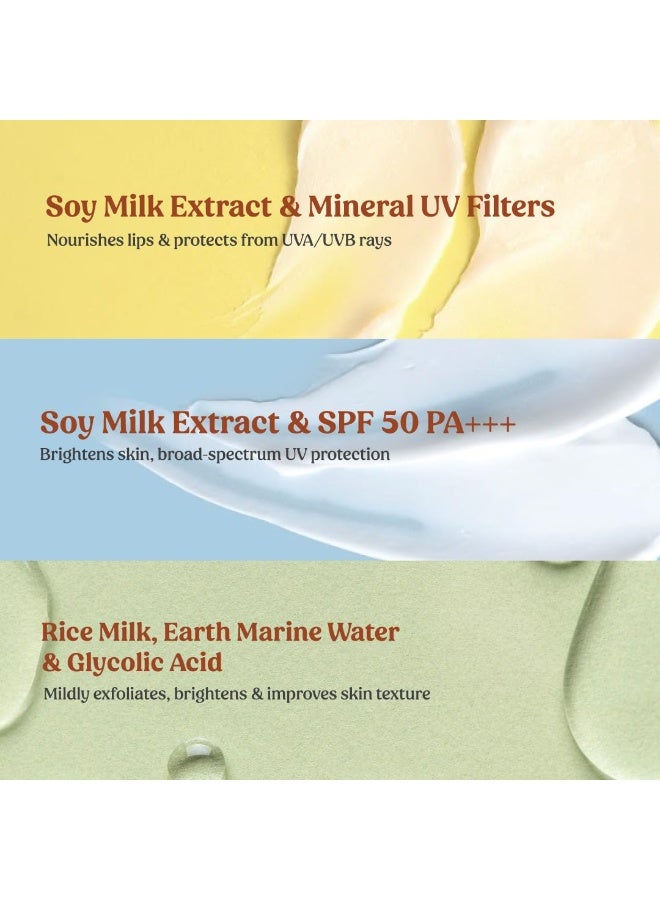 Vilvah STORE Summer Essentials Combo | Toner 100ml + Sunscreen 50ml SPF 50  + Lip Balm 4g SPF 30 | Lightweight Hydration, UV Defence & Protection | Refreshes & Nourishes | For All Skin Types - Image 3