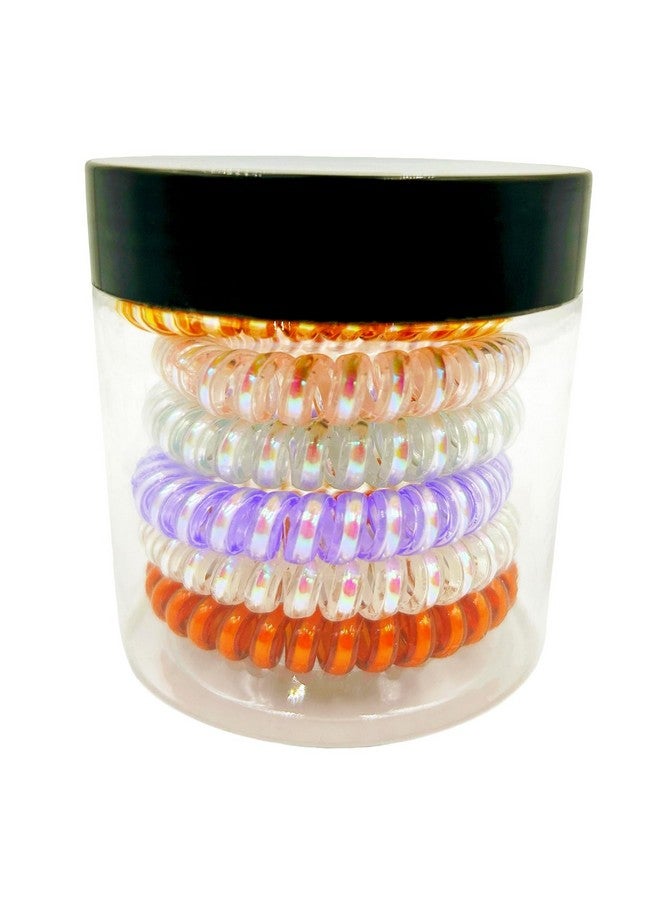 hodooly 6 Count Hair Ties, Multicolor, Spiral Hair Ties For Thick, Curly And Long Hair, Traceless Hair Ties, Mega Hair Coil Set, Dent, Creaseless And No Headaches - Image 3