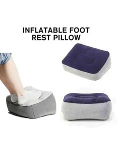 Loquat Inflatable footrest rest pillow，portable travel leg rest pillow, footrest pad under desk, adjustable height, suitable for offices, homes, trains, and carstable  - Image 2