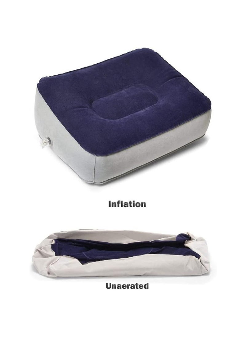 Loquat - Inflatable footrest rest pillow，portable travel leg rest pillow, footrest pad under desk, adjustable height, suitable for offices, homes, trains, and carstable - Image 1