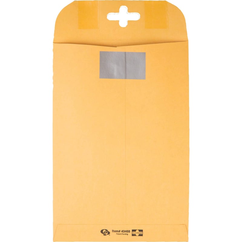 Quality Park 6 x 9 Postage Saving ClearClasp Envelopes, with Reusable Redi-Tac™ Closure, 28 lb. Brown Kraft, 100/Box (QUA43468) - Image 5