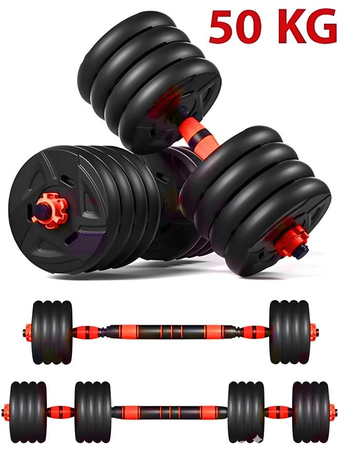 Fitness World 50kg Adjustable Dumbbell Set (50 lbs) 