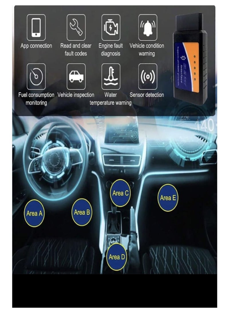 Tool That Scans Cars and Performs BOD2 Elm327 V2.1Testing Without the Need for a Car Expert to Detect Errors and Scan the Machine Tag