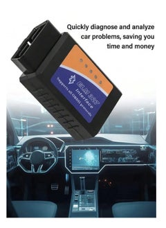 يوكا  أداة تشخيص وفحص السيارات تعمل من خلال البلوتوث Obdii Elm327 V2.1 لعمل اختبار دون الحاجة لخبير السيارات لكشف الأخطاء ومسح علامة الماكينة  - Image 3