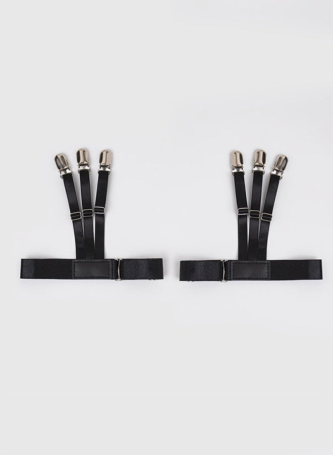 حزام قميص مضاد للتجاعيد ومضاد للانزلاق بمشبك القميص