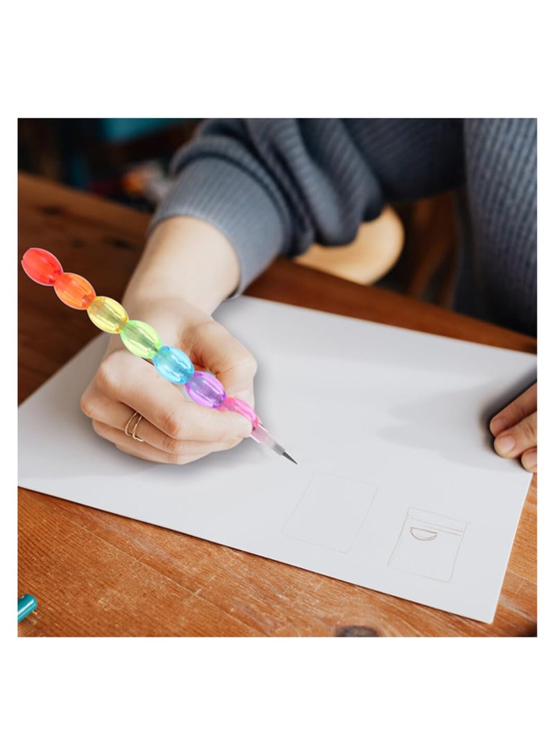 SYOSI Stackable Pencils, 20pcs Stackable Pencils Kids Plastic Pencil Cute 7 in 1 Stacking Pencil Non-sharpening Replaceable Writing Pencil for Back to School Gift Party Favors Supplies - Image 5