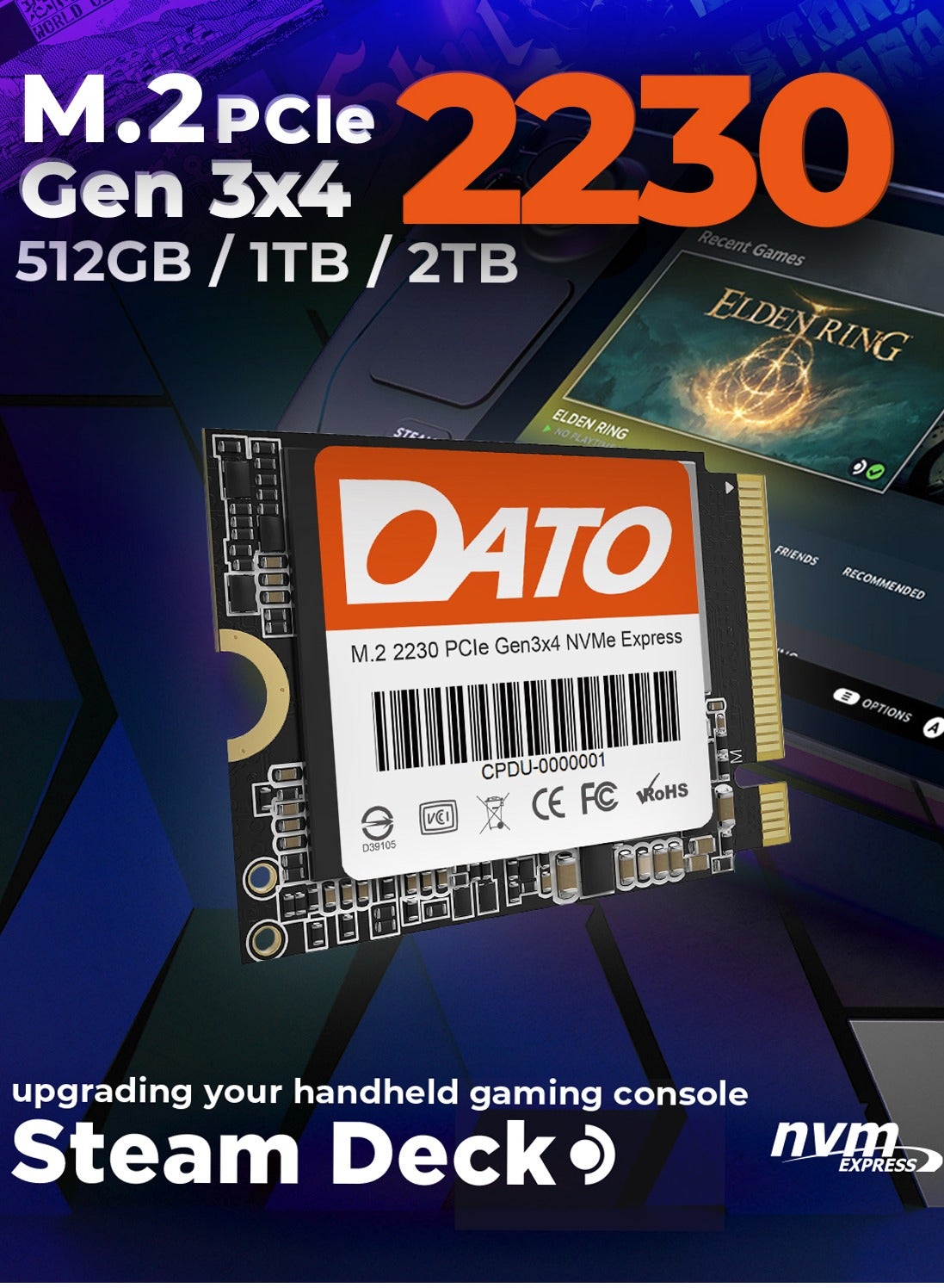 DATO DATO SSD DP330 NVMe PCIe 3X4 M.2 2230 1TB High