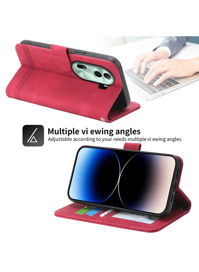 S-TOP Case For OPPO Reno11 China Dierfeng Dream Line TPU Hybrid PU Leather Phone Case - Image 4