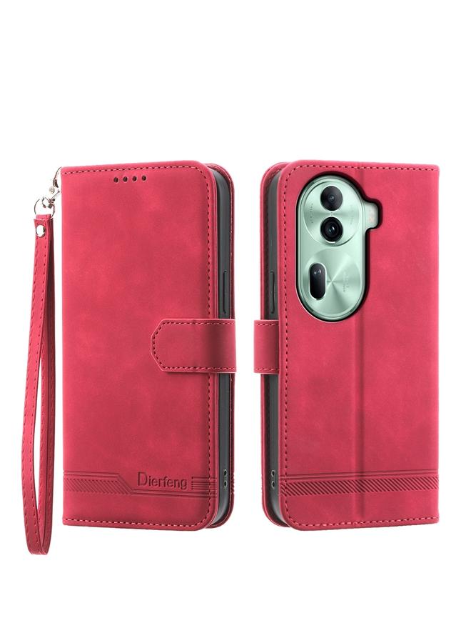 S-TOP Case For OPPO Reno11 China Dierfeng Dream Line TPU Hybrid PU Leather Phone Case - Image 1
