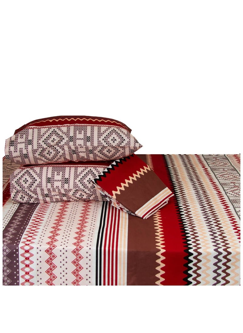 Family Bed - Flat Bed sheet Set 100% Cotton 3 pieces size 180 x 250 cm Model 4013 from Family Bed - Image 1
