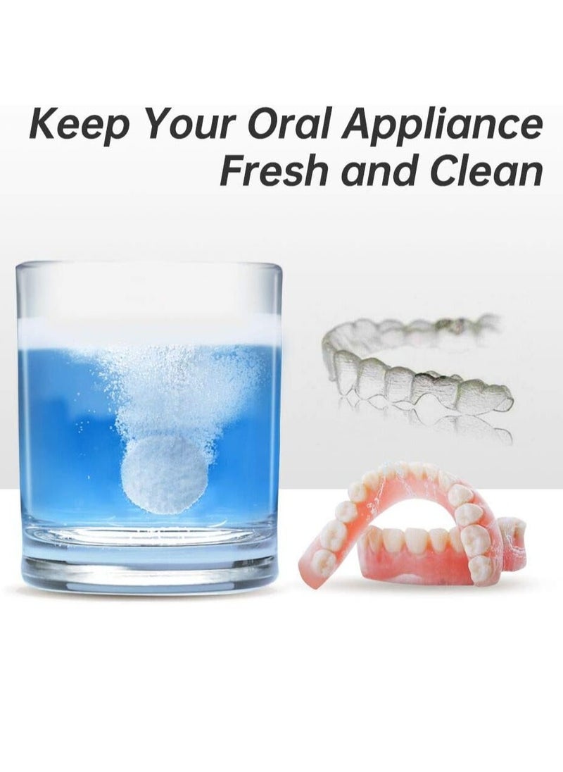 NEATEETH - Denture Cleaning Tablets Extra Strength Tablets 5 Minutes Clean Mouth Guard Night mouthguard 30 Pieces Removes Stain Plaque Odor for Dentures Retainers Night Guards and Mouth Guard Mint Flavor - Image 1