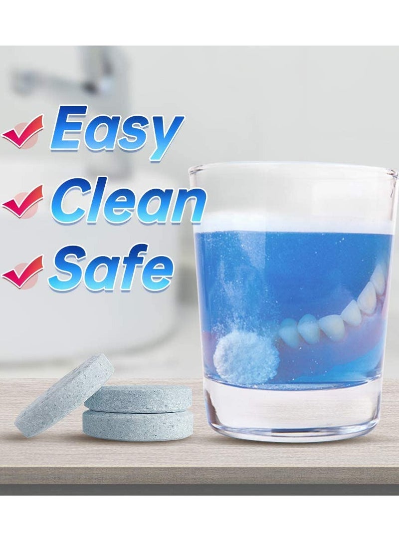 NEATEETH - Denture Cleaning Tablets Extra Strength Tablets 5 Minutes Clean Mouth Guard Night mouthguard 30 Pieces Removes Stain Plaque Odor for Dentures Retainers Night Guards and Mouth Guard Mint Flavor - Image 1