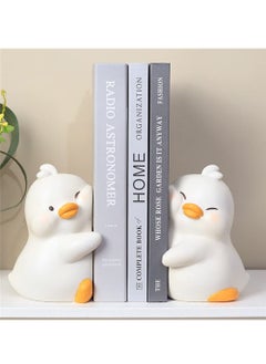 سيوسي مثبّتات كتب بطراز بط ودبابيس عناق جذابة ولطيفة، مصنوعة من الراتنج الفريد، تستخدم لتثبيت الكتب في المنزل والمكتب والمكتبات، لتزيين المكتب والرفوف بشكل إبداعي  - Image 4