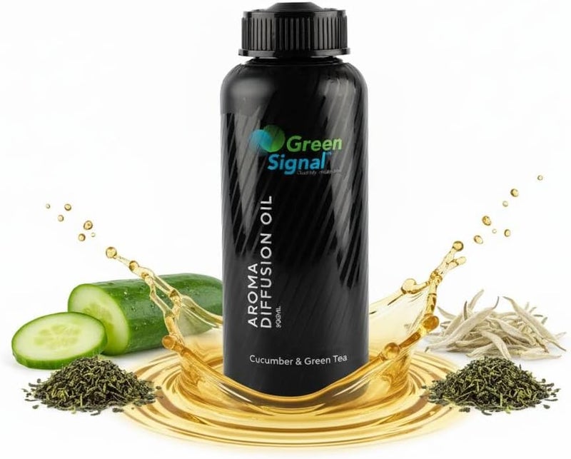 زيت عطري للخيار والشاي الأخضر (استرخاء) – مزيج استرخاء الشاي الأبيض لناشرات المنزل والمكتب | رائحة هادئة ومنعشة ومريحة | علاج عطري طويل الأمد - Image 1