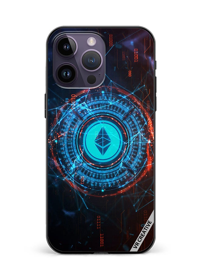 VR CREATIVE Protective Case Cover For Apple iPhone 16 Pro Max Ethereum Design Multicolour