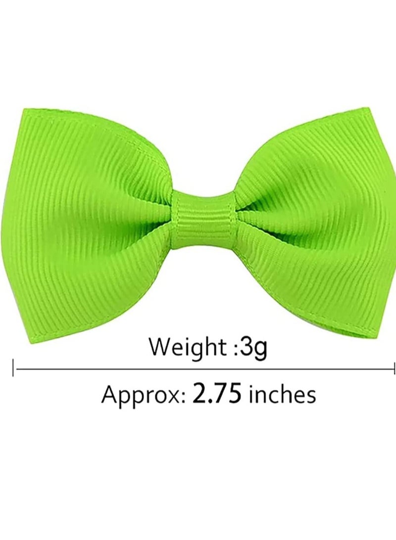Excefore Baby Girls Grosgrain Hair Ribbon Bows Bow Clips Muilt-Color Barrettes Accessories with Alligator Clip for Girl Teens Kids Babies Toddlers - Image 2
