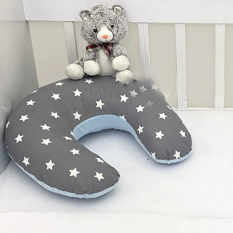 Ebabynest Bigstar Series Gray Blue Breastfeeding Pillow