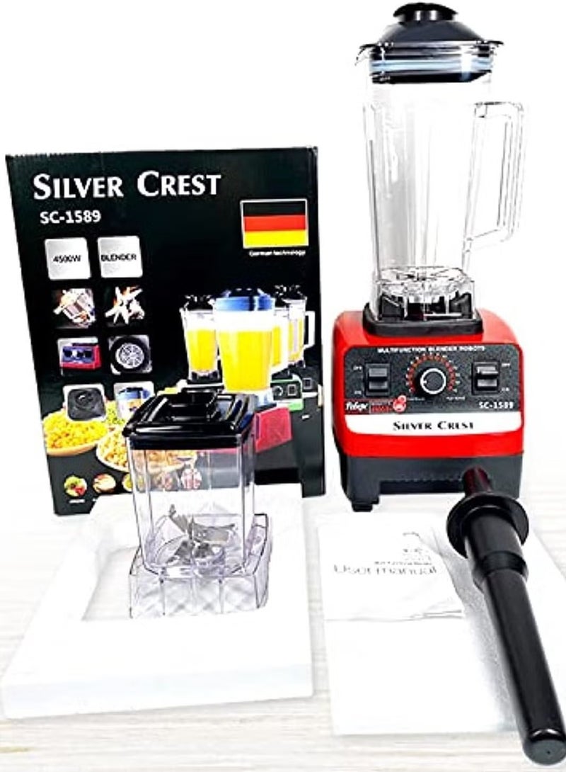 سيلفر كريست Professional Multi Blender Mixer Juicer with Smart 15-Speed Timer – 4500W Powerful Motor for Quick Blending, Juicing & Food Processing | Multi-Colour, Durable & Easy to Use  - Image 3