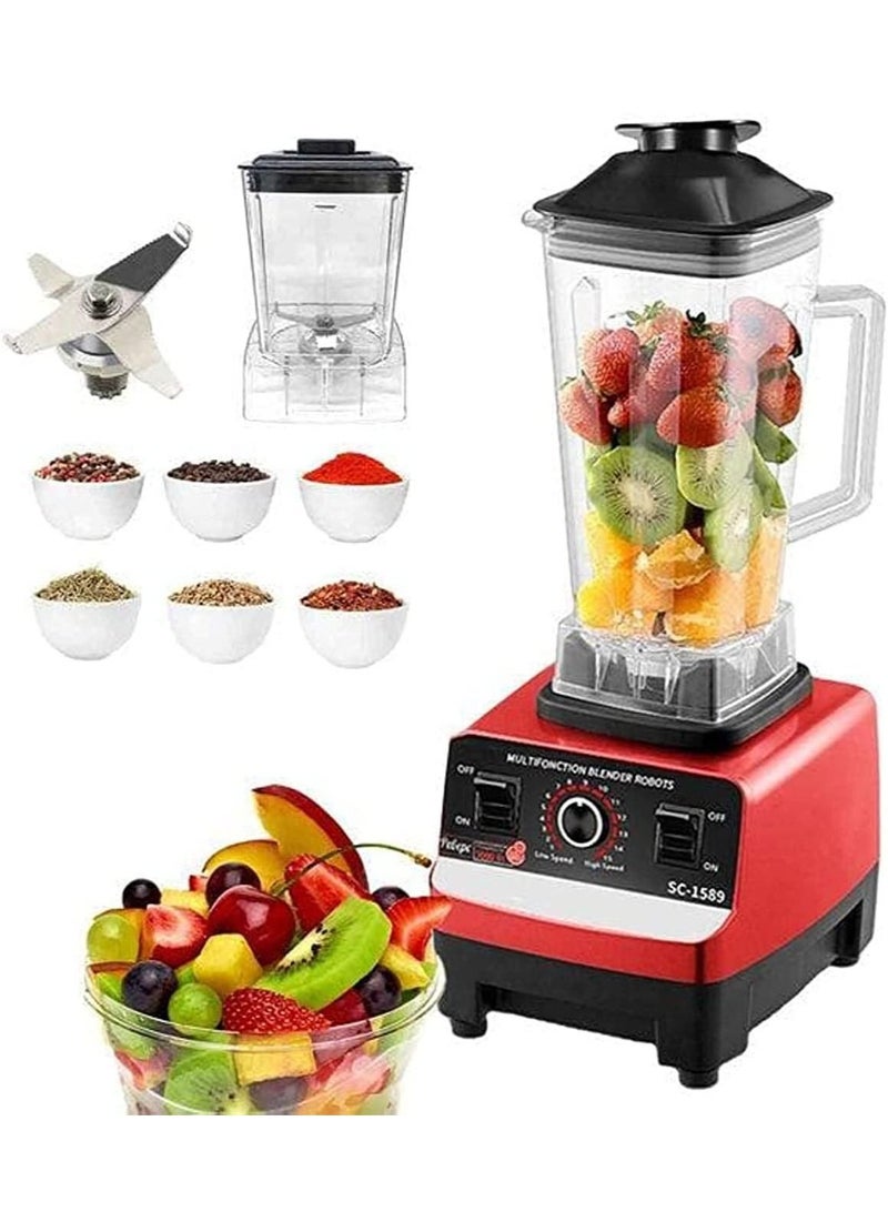 سيلفر كريست Professional Multi Blender Mixer Juicer with Smart 15-Speed Timer – 4500W Powerful Motor for Quick Blending, Juicing & Food Processing | Multi-Colour, Durable & Easy to Use  - Image 2
