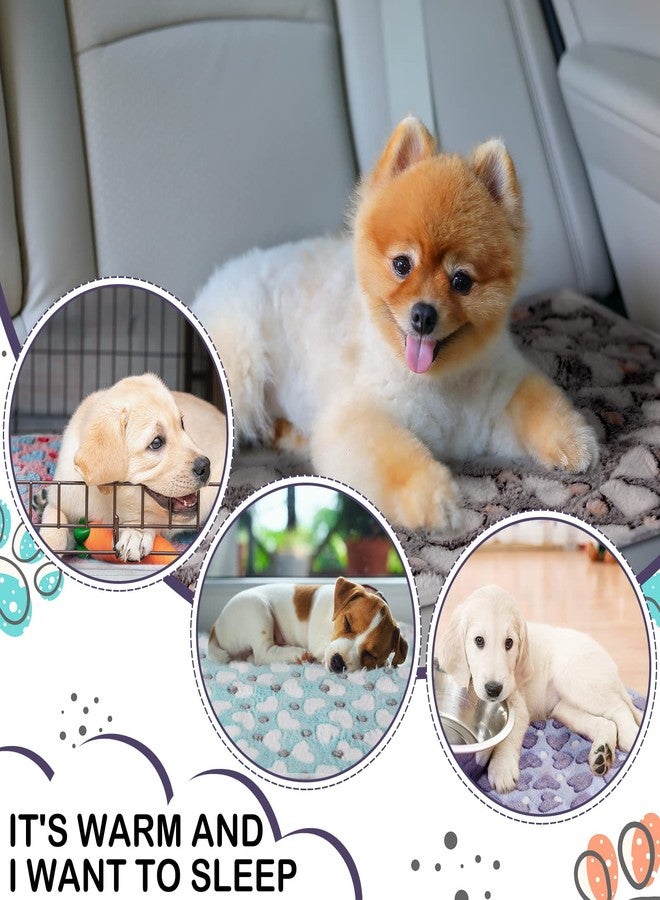 Reginary 4 Pcs Waterproof Guinea Pig Blankets Washable Small Animal Fleece Bedding Absorbent Guinea Pig Cage Liners Reusable Pet Pee Pad Sleep Mat for Hamster Ferret(Heart Pattern,35 x 24 Inch) - Image 3