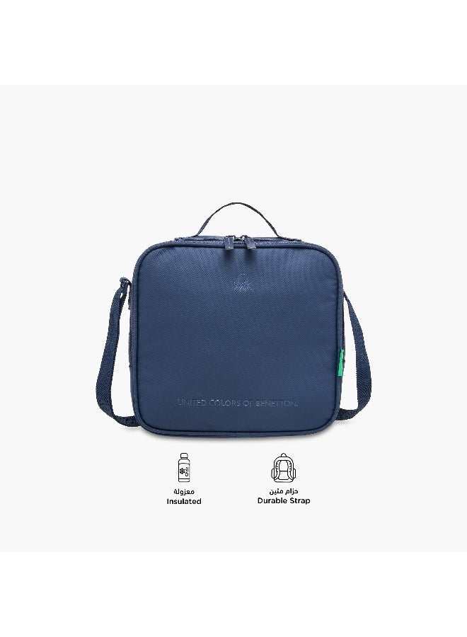 UNITED COLORS OF BENETTON Solid Lunch Bag in Navy for Kids - Image 4