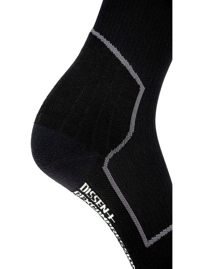 DISSENT Unisex Adults GFX Compression Hybrid DLX-Merino Wool Low-Profile High-Performance Thin Breathable Warm Over the Calf Backcountry Ski Socks, Small - Image 2