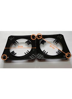 PARDZWORLD PARDZWORLD Heavy Duty PAN Support Square Black12 Blade Support Suitable for Stainless Steel LPG Gas Stoves Pack of 2 Match Buy Color Black  - Image 3