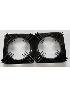 PARDZWORLD PARDZWORLD Heavy Duty PAN Support Square Black12 Blade Support Suitable for Stainless Steel LPG Gas Stoves Pack of 2 Match Buy Color Black  - Image 2