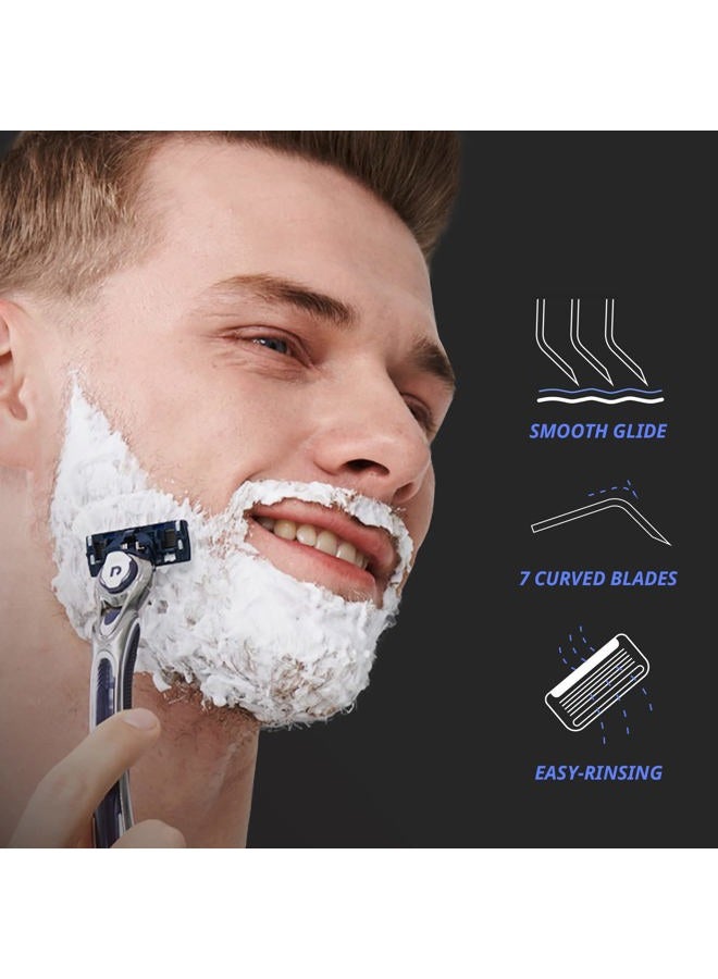 Dorco Pace 7 - World's First and Only Seven Blade Razor- 12 Cartridges (No Handle) - Image 4