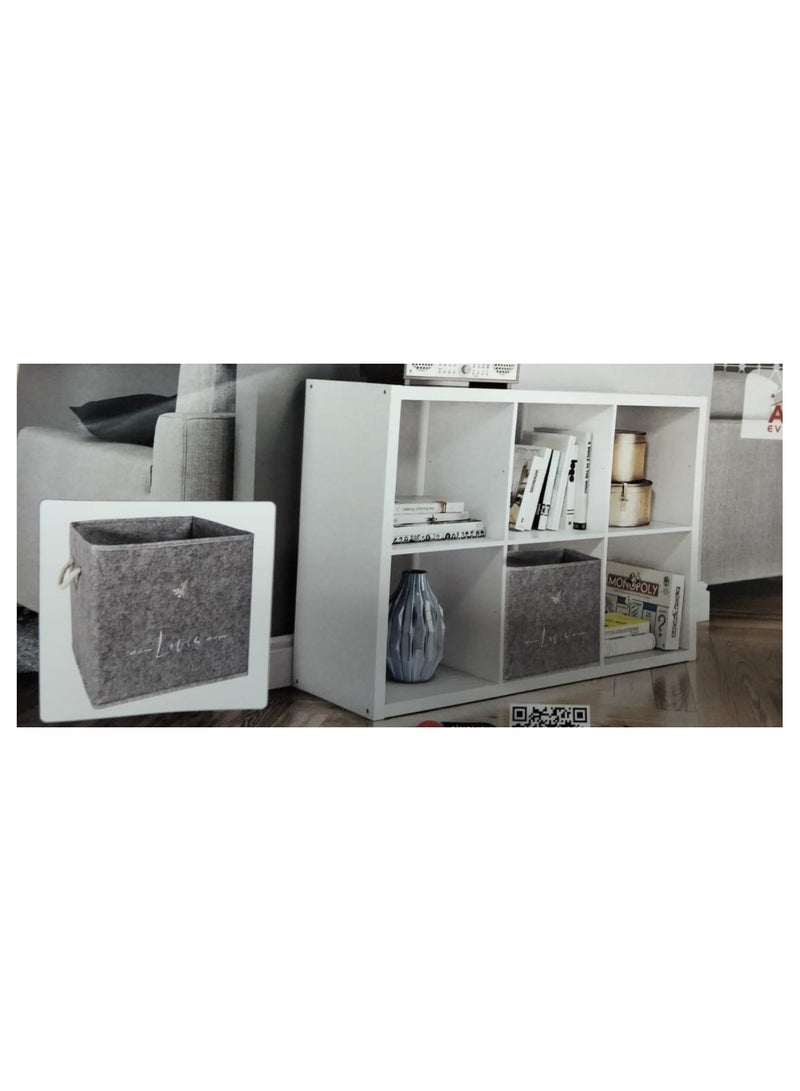 الاس هوم كوليكشن صندوق تخزين على شكل لباد مقاس 30X30X30سم - Image 2