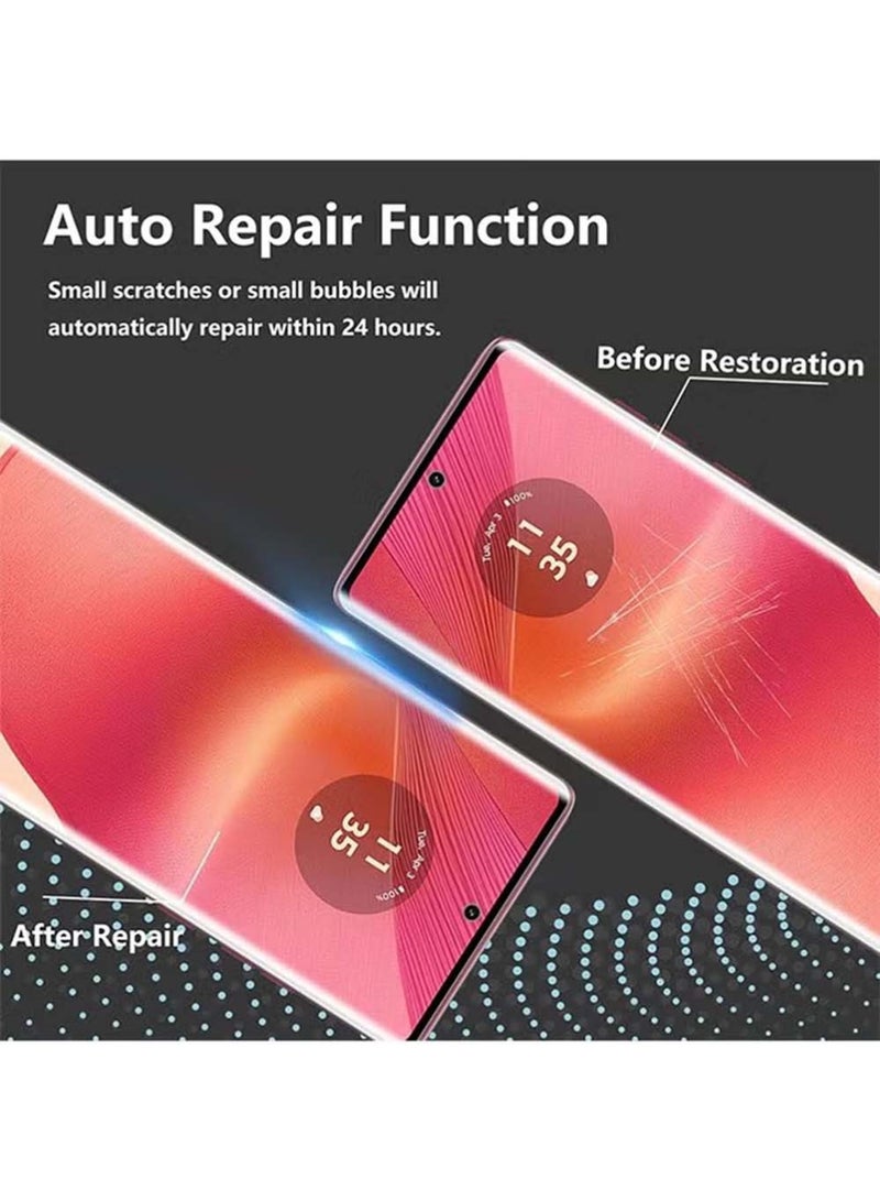 X-level Privacy Screen Protector for Motorola Edge 50 Fusion 5G Tempered Glass, 9H Hardness Anti-Spy Anti-Scratch Anti-Dust Bubble-Free Tempered Film Easy Installation,Support Fingerprint Unlocking - Image 4