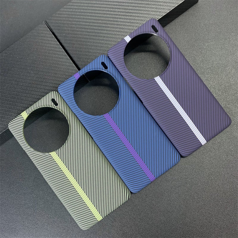 حافظة مناسبة لهاتف vivoX100pro من ألياف الكربون Track lQ00 Neo9 Trend iqoo12 حافظة واقية بسيطة - Image 2