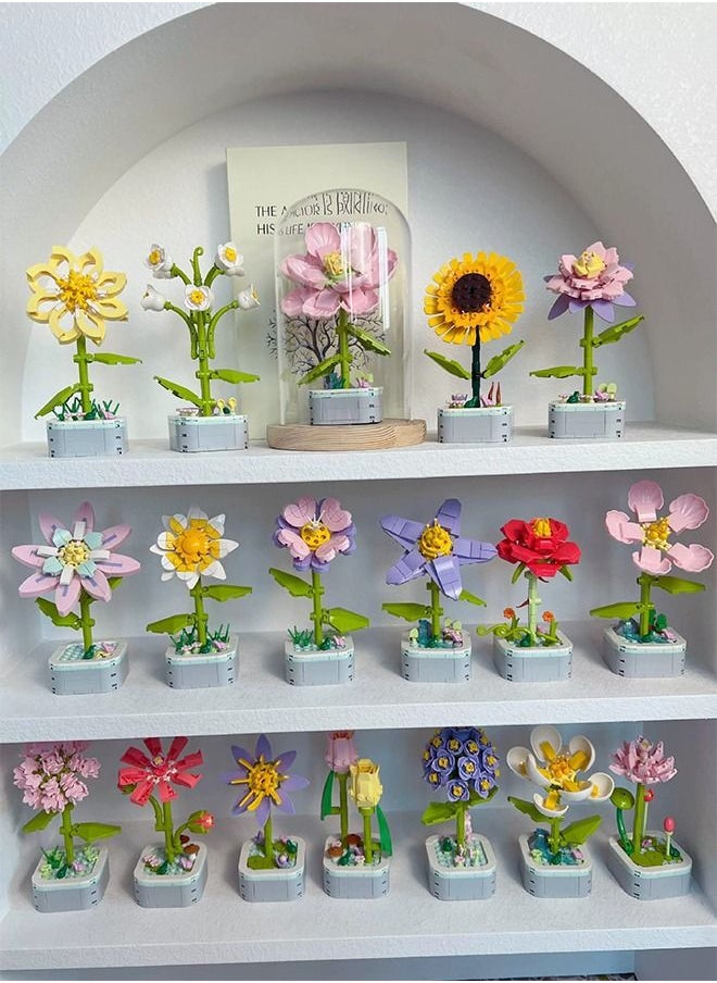 أوشن مصغرة جسر flowerbouquet البناء ، والزهور الاصطناعية ، ديي ديكور المنزل فريدة من نوعها  - Image 5