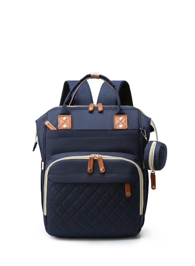 Baby Multifunctional Diaper Bag Backpack with Multi Purpose Pockets and Small Pacifier Case for Mom and Dad Travel Diaper Backpack Bag - Image 1