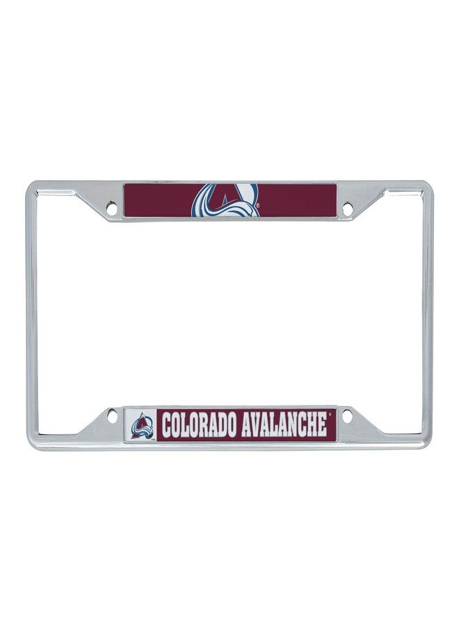 Desert Cactus Colorado Avalanche Car Accessories NHL Team National Hockey League Metal License Plate Frame for Front or Rear of Car (Up Close) - Image 1