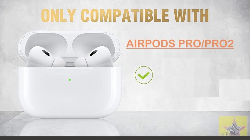 Like Star AirPod Pro/Pro2 Case Leather Protective Case Cover Shockproof with Loss Prevention Clip for Apple Air-Pods Pro/Pro2 Wireless Charging Case (Black) - Image 5