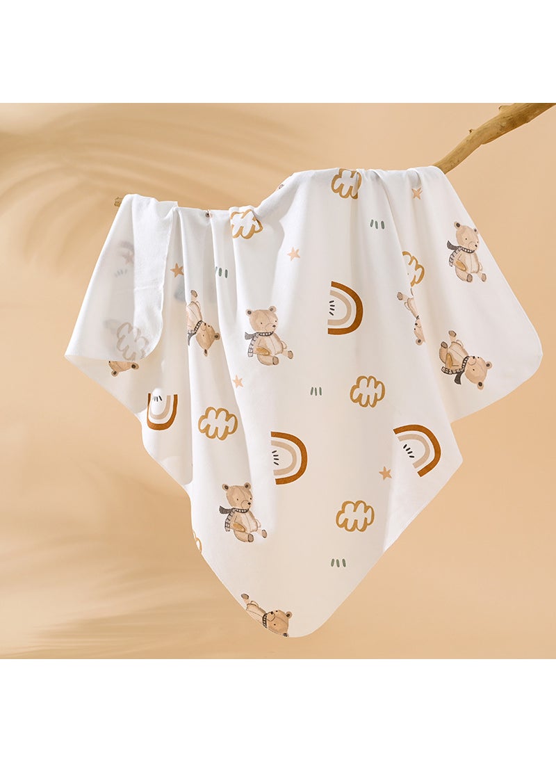 Generic Newborn Cotton Swaddle Wrap 0-3 Months coffee bear 