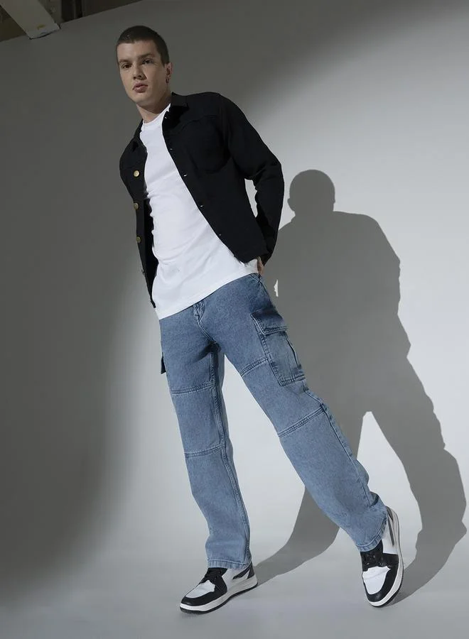 Hubberholme  Men Mid Blue Jeans for Men | Best Price UAE