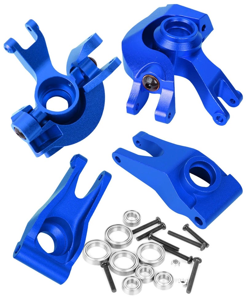 ARRCat Upgrades Part for 110 SentonGraniteBigRockVorteks 3S Blx MEGA550 4X4Aluminum Front Steering Block Knuckles CHubs Caster Blocks Rear Hubs Hops UpAR330442 AR330467 AR330469Navy Blue - Image 2