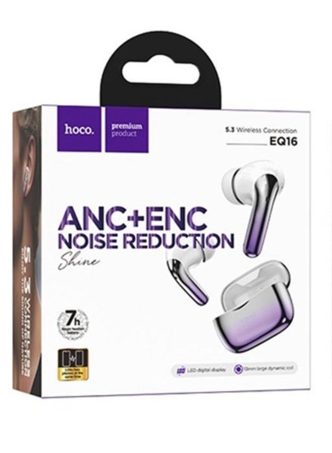 هوكو سماعة لاسلكية هوكو EQ16 مع خاصية عزل الضوضاء ANC و ENC بشريحة Shine - Image 2