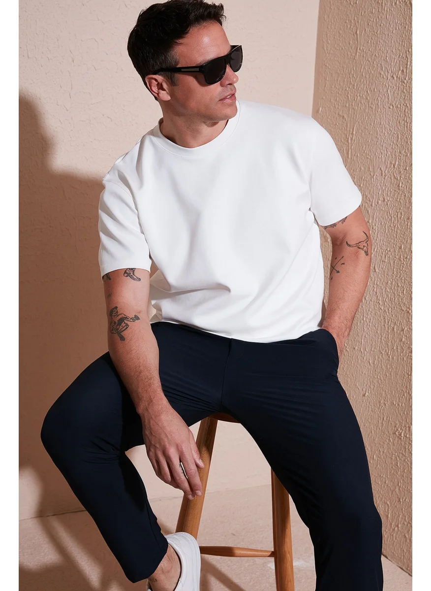 Buratti Cotton Regular Fit Crew Neck Basic T Shirt Men's T Shirt 5902772