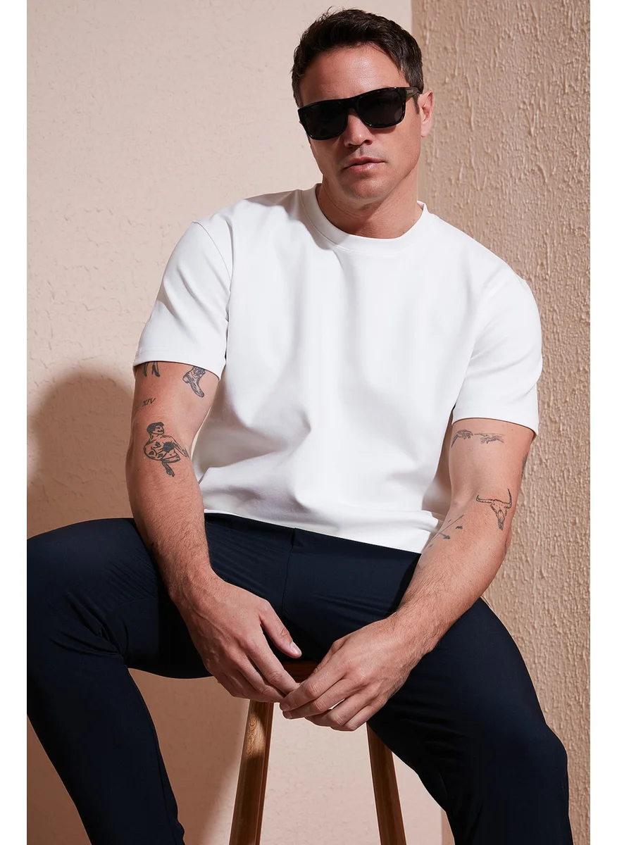Buratti Cotton Regular Fit Crew Neck Basic T Shirt Men's T Shirt 5902772