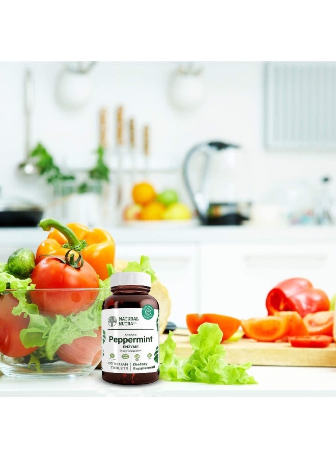 Natural Nutra Chewable Peppermint Digestive Enzyme Supplement - Image 5