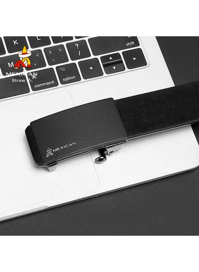 Scarecrow Men's Belt, Toothless, Inner Buckle, No Tail, Automatic Buckle, Cowhide Waist Belt, Qixi Valentine's Day Gift - Image 1