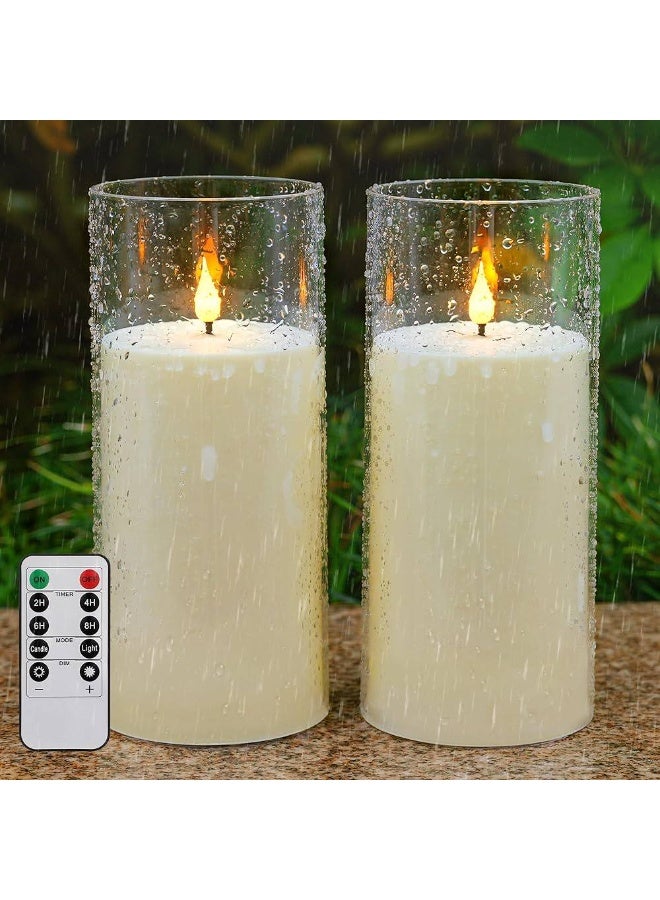 Acrylic Christmas Candle Office Candle with Yellow Light, Stone Burner, Candle Size: 15 cm, Flameless, Flickering, LED Light, for Patio Decoration, 1 Piece - Image 2