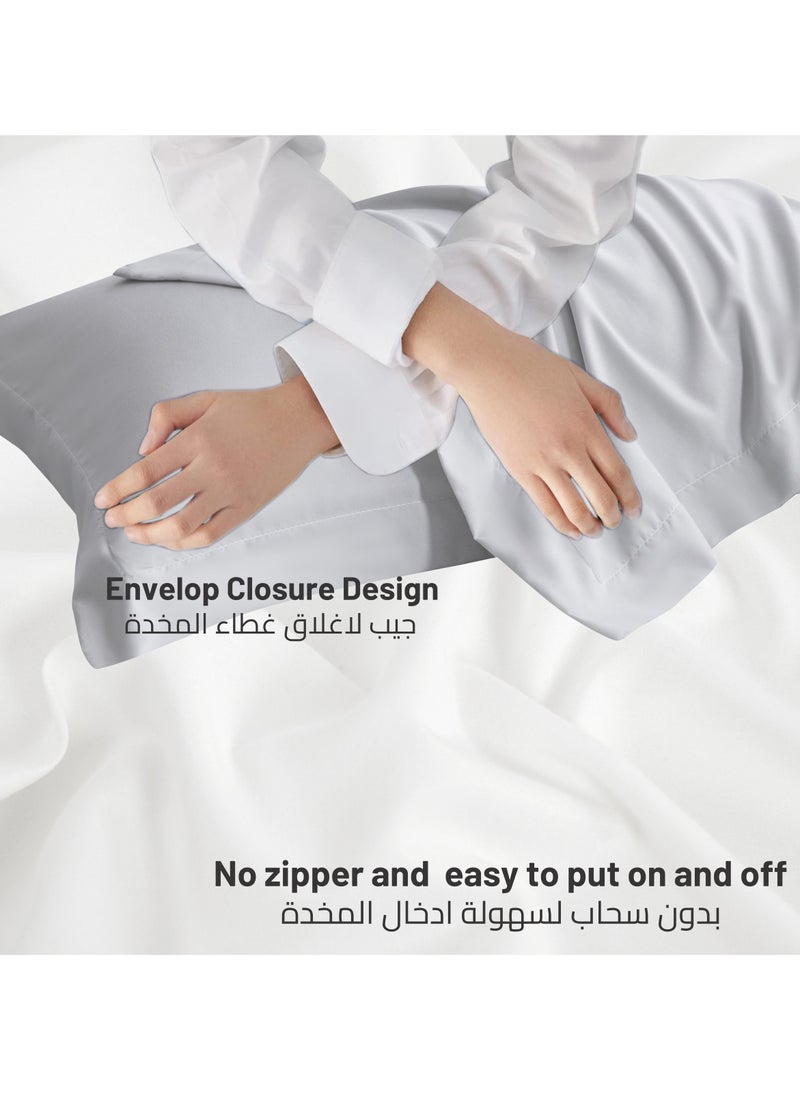 Donetella - Microfiber Pillowcases 2-Pcs Soft Pillow Cover With Envelope Closure (Without Pillow Insert),Star Dust - Image 1