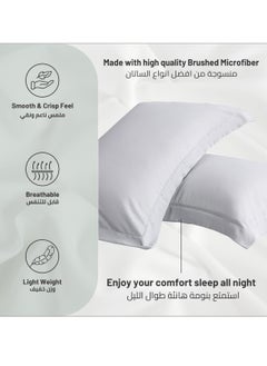 Donetella Microfiber Pillowcases 2-Pcs Soft Pillow Cover With Envelope Closure (Without Pillow Insert),Star Dust  - Image 5