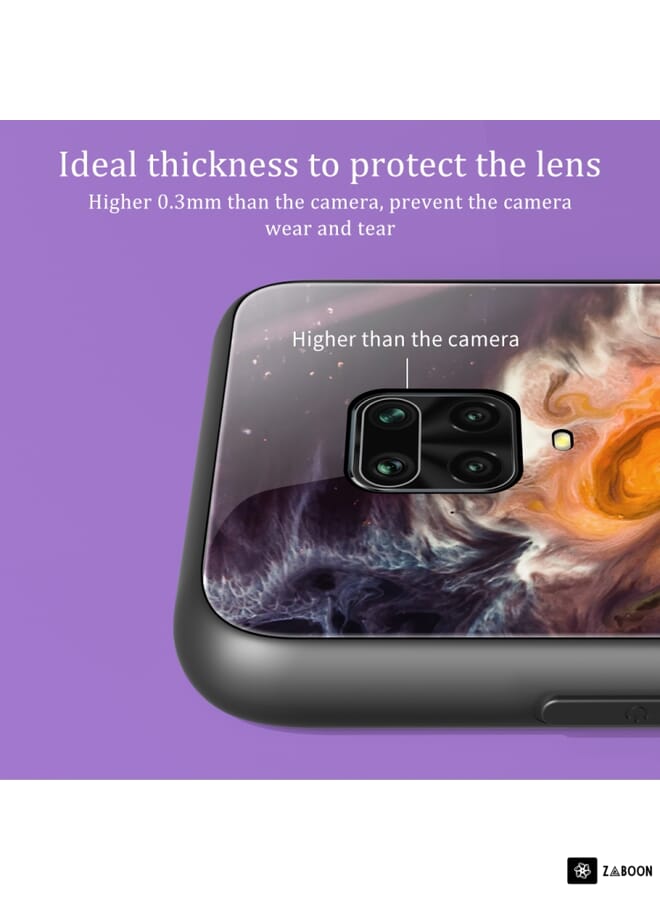 Zaboon Protective Case Cover For Xiaomi Redmi Note 9S / Note 9 Pro Marble Pattern Glass Protective Case  - Image 5