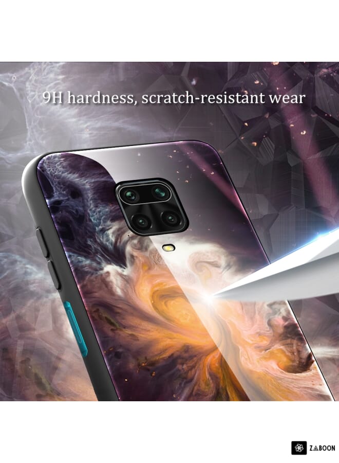 Zaboon Protective Case Cover For Xiaomi Redmi Note 9S / Note 9 Pro Marble Pattern Glass Protective Case  - Image 4